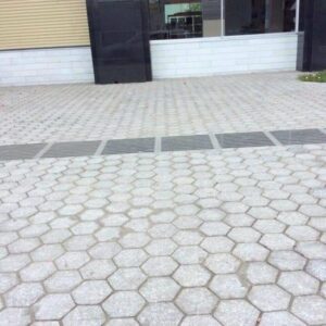 Đá granit suối lau lục giác D200*18mm